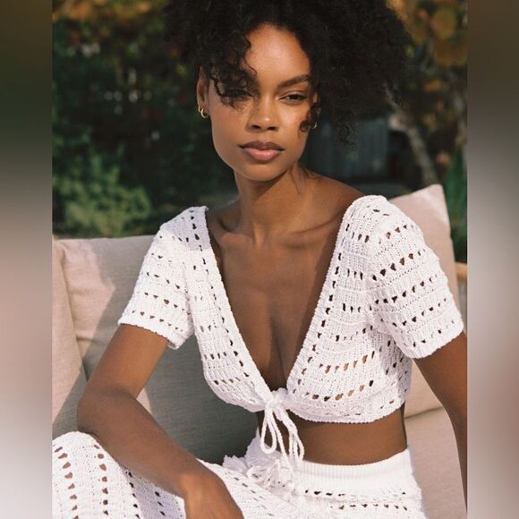 L*Space Sweetest Thing Crochet Top NWT - Picture 6 of 10